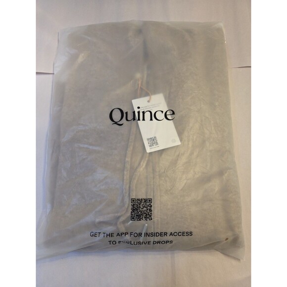 Quince 100% Mongolian Cashmere Full Zip Hoodie Womens XL NWT Oatmeal - Picture 11 of 13